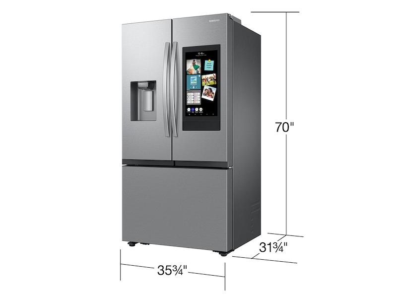 Samsung RF27CG5900SR 25 Cu. Ft. Mega Capacity Counter Depth 3-Door French Door Refrigerator With Family Hub™ In Stainless Steel