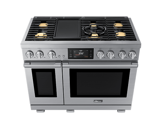 Dacor DOP48T963DS 48" Dual-Fuel Range, Silver Stainless, Natural Gas/Liquid Propane