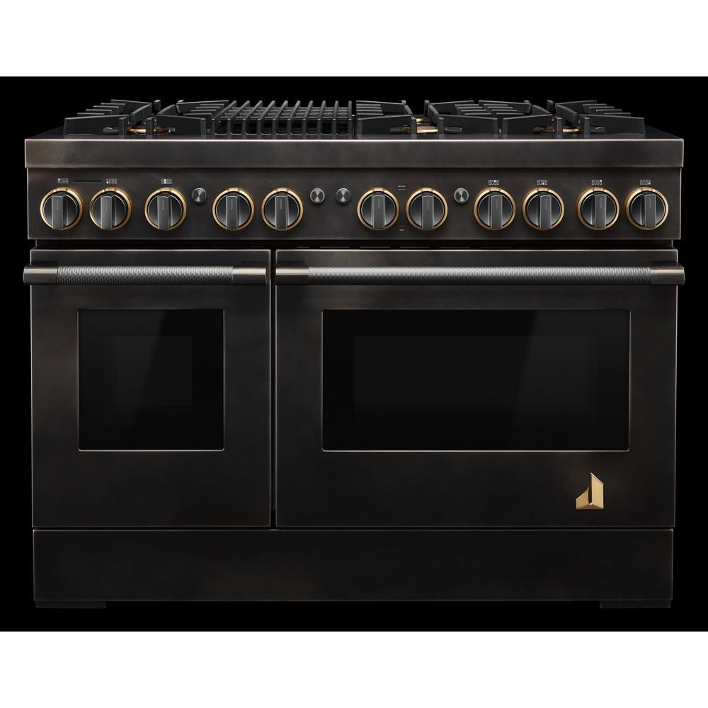 Jennair TANKMAN50 Smoke & Brass By Jennair® 48" Dual-Fuel Professional-Style Range