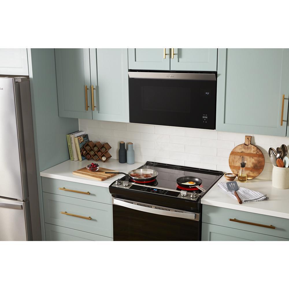 Whirlpool WMMF5930PW 1.1 Cu. Ft. Flush Mount Microwave With Turntable-Free Design