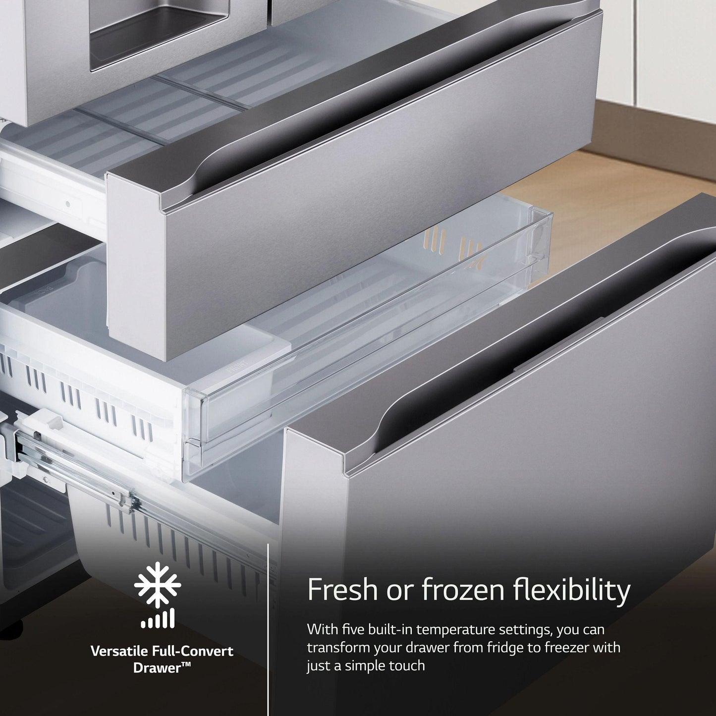 Lg LF29S8330S 29 Cu. Ft. Smart Standard-Depth Max™ 4-Door French Door Refrigerator With Full-Convert Drawer™