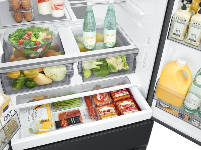 Samsung RF31CG7400MT 30 Cu. Ft. Mega Capacity 4-Door French Door Refrigerator With Four Types Of Ice In Matte Black Steel