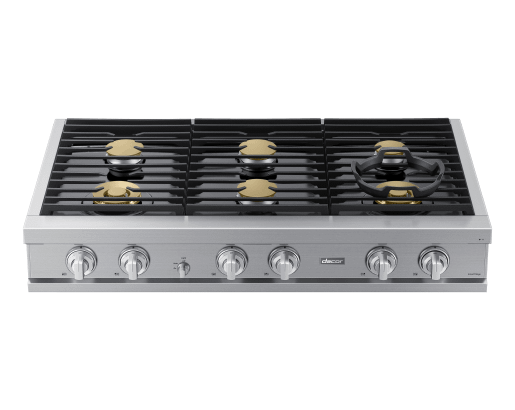 Dacor DTT48T960GS 48" Rangetop, Silver Stainless, Natural Gas/Liquid Propane