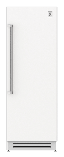 Hestan KFCL30WH 30" Column Freezer - Left Hinge - White / Froth