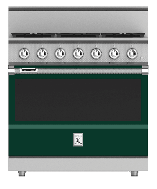 Hestan KRD365LPGR 36" 5-Burner Dual Fuel Range - Liquid Propane - Green / Grove