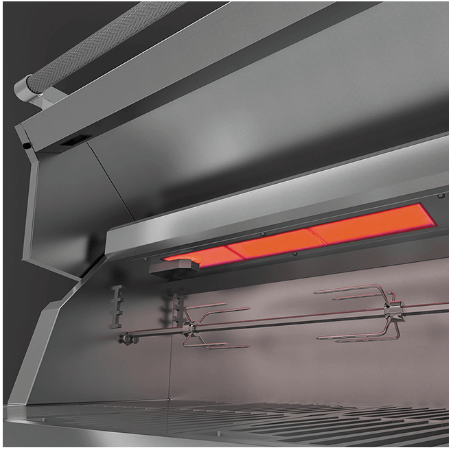 Hestan GMBR36LPDG Hestan 36" Liquid Propane Gas Built In Grill Gmbr36 - Dark Grey (Custom Color: Pacific Fog)