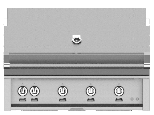 Hestan GABR42LPBK Hestan 42" Liquid Propane Gas Built In Grill Gabr42 - Black (Custom Color: Stealth)