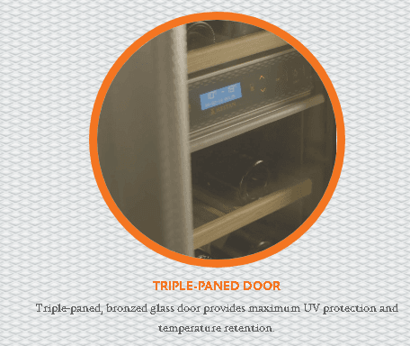 Hestan KRWR24OR 24" Wine Refrigerator - Right Hinge - Orange / Citra