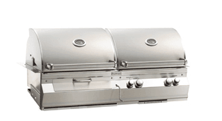 Fire Magic A830I6EANCB Fire Magic Aurora A830 Combo Natural Gas/Charcoal Built-In Grill With Backburner And Rotisserie Kit