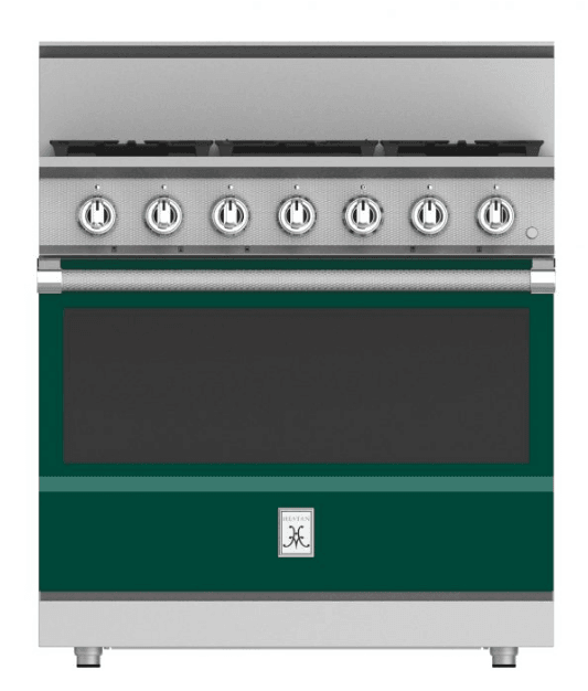 Hestan KRG365NGGR 36" 5-Burner All Gas Range - Natural Gas - Green / Grove
