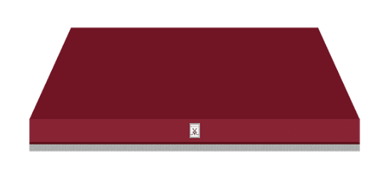 Hestan KVC54BG 54" Chimney Hood - Burgundy / Tin Roof