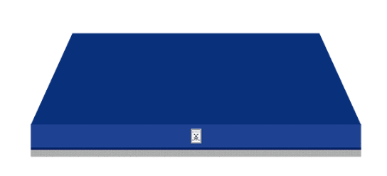 Hestan KVC54BU 54" Chimney Hood - Blue / Prince