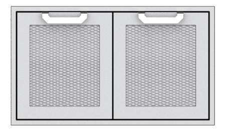 Hestan AGSD36RD Hestan 36" Double Storage Doors Agsd - Red (Custom Color: Matador)