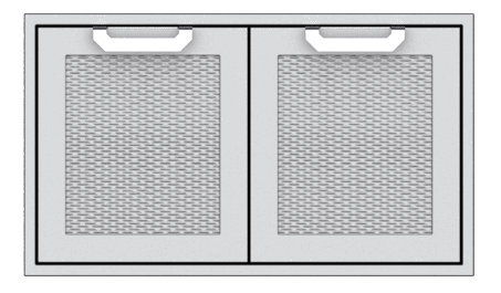 Hestan AGSD36DG Hestan 36" Double Storage Doors Agsd - Dark Grey (Custom Color: Pacific Fog)