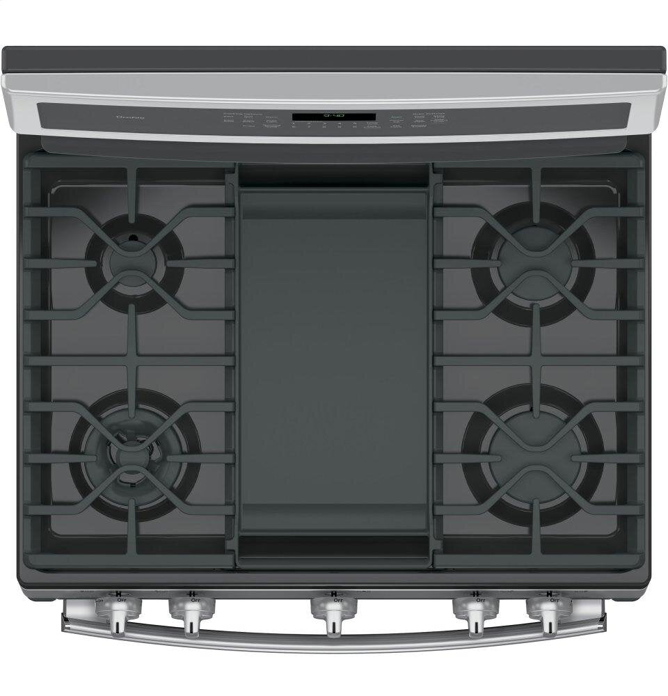 Ge Appliances P2B940SEJSS Ge Profile™ 30" Smart Dual-Fuel Free-Standing Convection Range With Warming Drawer
