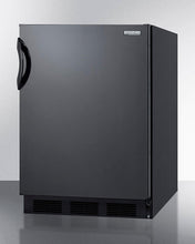 Summit FF7BKBIADA Ada Compliant Built-In Undercounter All-Refrigerator For General Purpose Or Commercial Use, With Flat Door Liner, Auto Defrost Operation And Black Exterior
