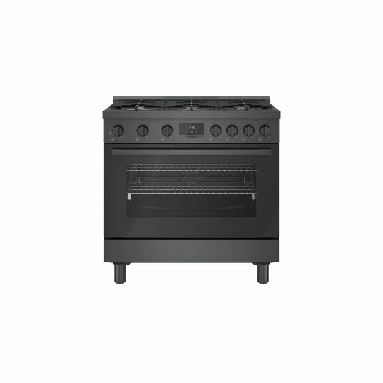 Bosch HGS8645UC 800 Series Gas Freestanding Range 36'' Black Stainless Steel Hgs8645Uc