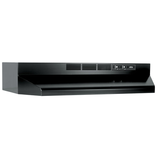 Broan 413023 Broan® 30-Inch Ductless Under-Cabinet Range Hood, Black