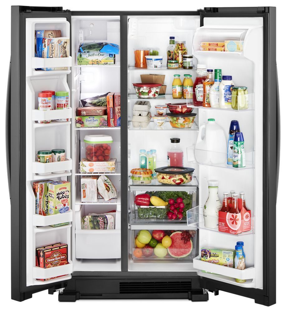 Whirlpool WRS312SNHB 33-Inch Wide Side-By-Side Refrigerator - 22 Cu. Ft.