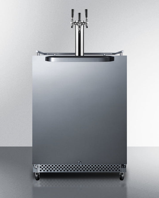 Summit SBC695OSTRIPLE 24" Wide Built-In Outdoor Kegerator