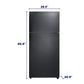 Element Appliance ERT18CSCB Element 18.0 Cu. Ft. Top Freezer Refrigerator - Black