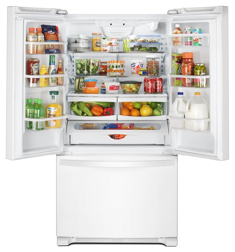 Whirlpool WRF535SWHW 36-Inch Wide French Door Refrigerator With Water Dispenser - 25 Cu. Ft.