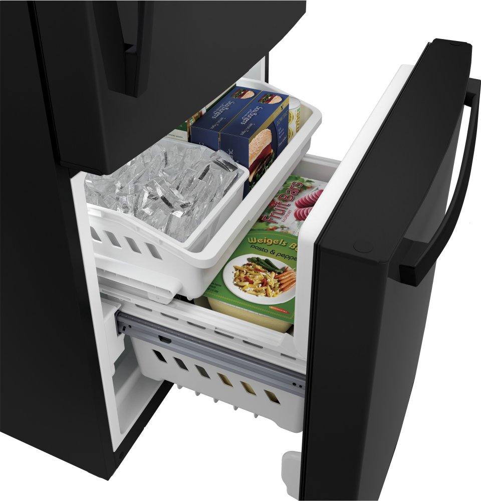 Ge Appliances GDE21EGKBB Ge® Energy Star® 21.0 Cu. Ft. Bottom-Freezer Refrigerator