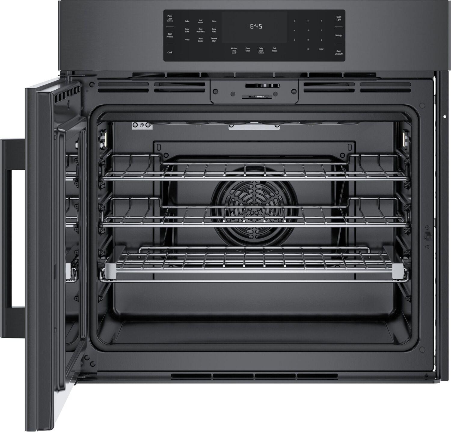 Bosch HBL8444LUC 800 Series Single Wall Oven 30'' Left Sideopening Door, Black Stainless Steel Hbl8444Luc