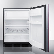 Summit CT663BBIIF Built-In Undercounter Refrigerator-Freezer For Residential Use, Cycle Defrost With A Deluxe Interior, Panel-Ready Door, And Black Cabinet