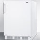 Summit FF61ADA Ada Compliant Freestanding All-Refrigerator For Residential Use, Auto Defrost With White Exterior