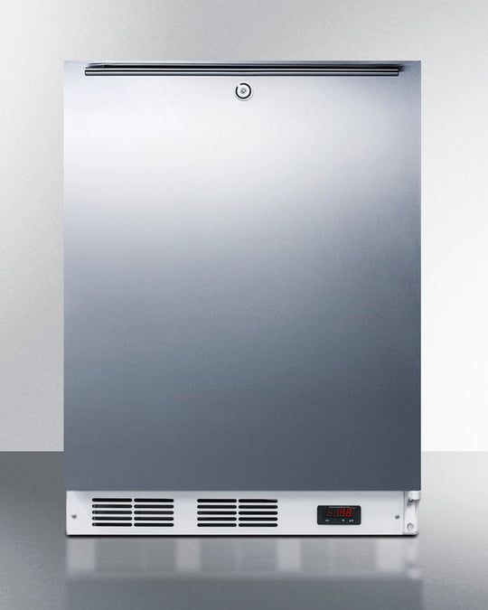 Summit VT65MLSSHHADA Ada Compliant Freestanding Medical All-Freezer Capable Of -25 C Operation, With Lock, Wrapped Stainless Steel Door And Horizontal Handle