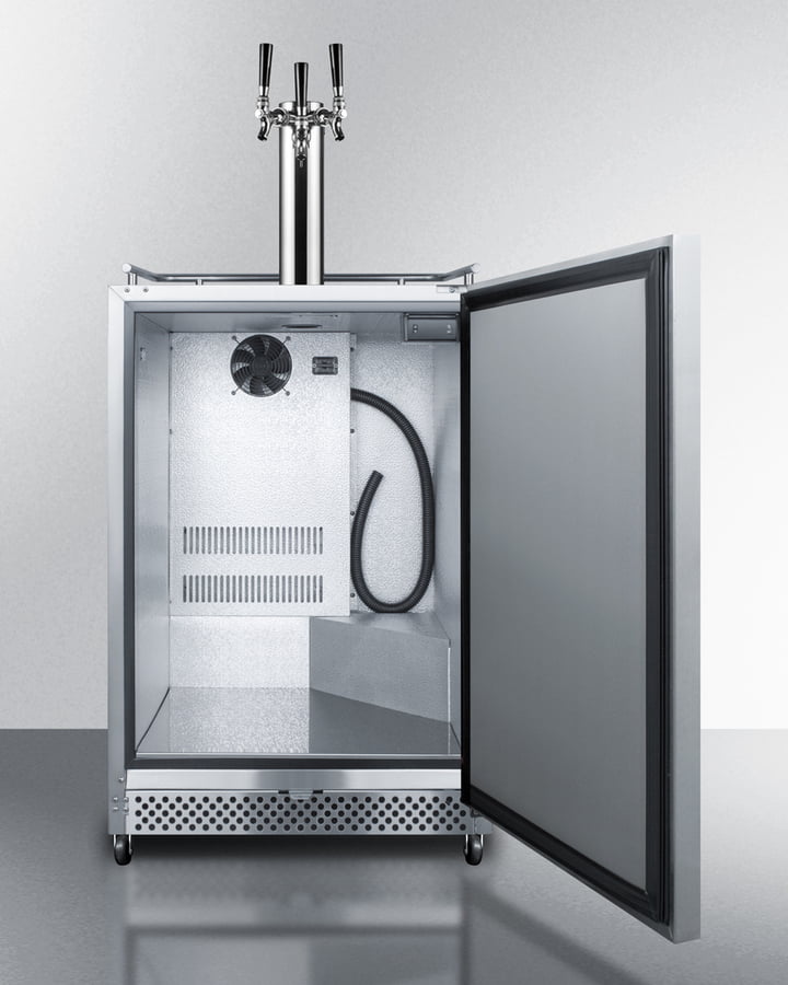 Summit SBC695OSTRIPLE 24" Wide Built-In Outdoor Kegerator