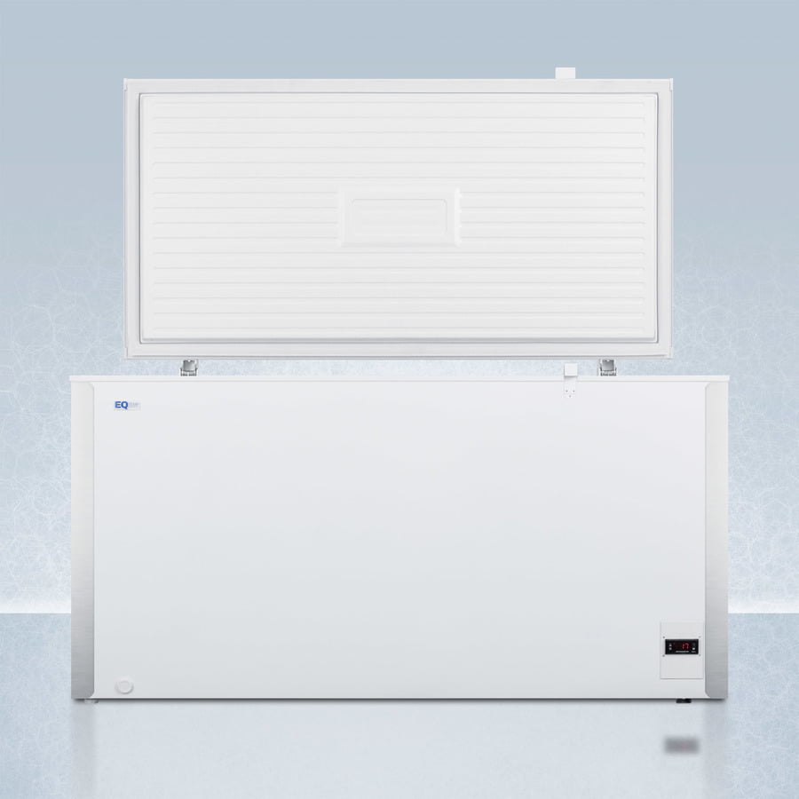 Summit EQFF152 Commercially Listed 17 Cu.Ft. Frost-Free Chest Freezer In White With Digital Thermostat For General Purpose Storage; Replaces Scff150