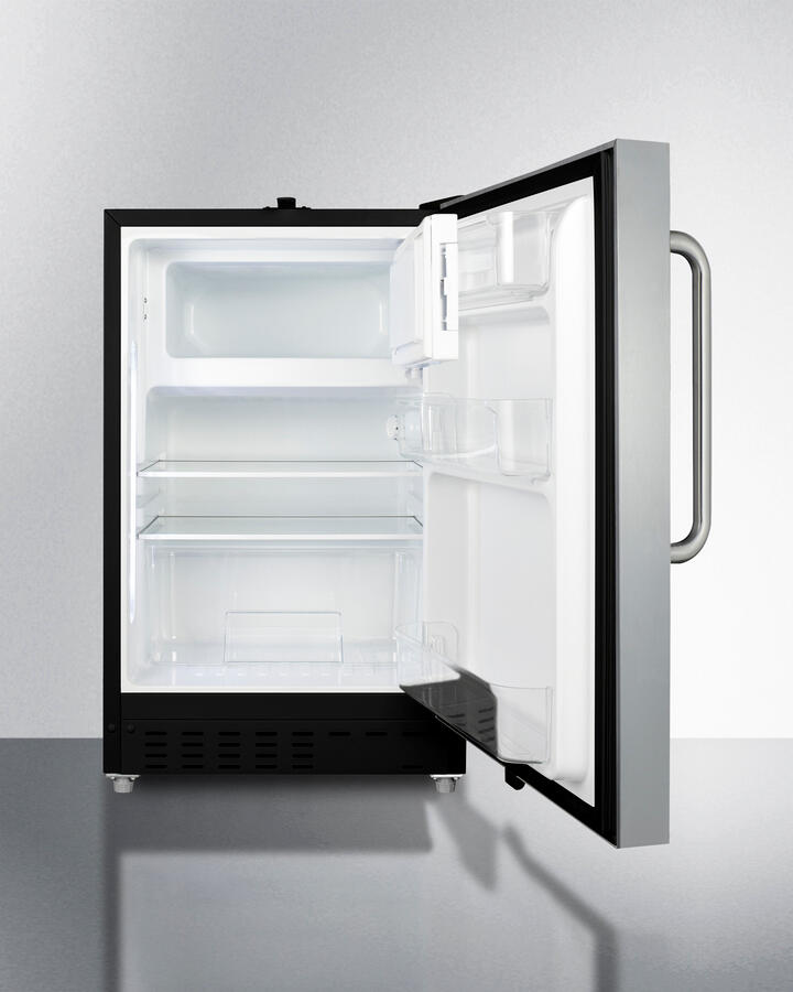 Summit ALRF49BCSS 20" Wide Built-In Refrigerator-Freezer, Ada Compliant