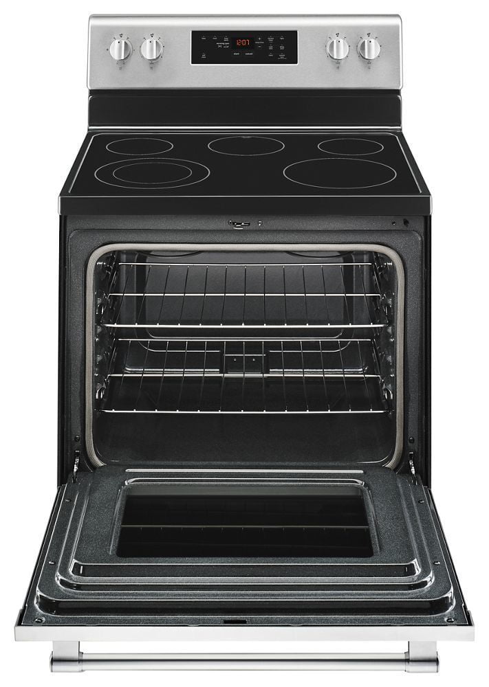 Maytag MER6600FZ 30-Inch Wide Electric Range With Shatter-Resistant Cooktop - 5.3 Cu. Ft.
