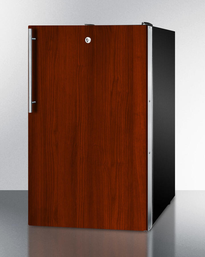 Summit FF521BLBIIF 20" Wide Built-In Undercounter All-Refrigerator For General Purpose Use, Auto Defrost With A Lock And Integrated Door Frame For Full Overlay Panels