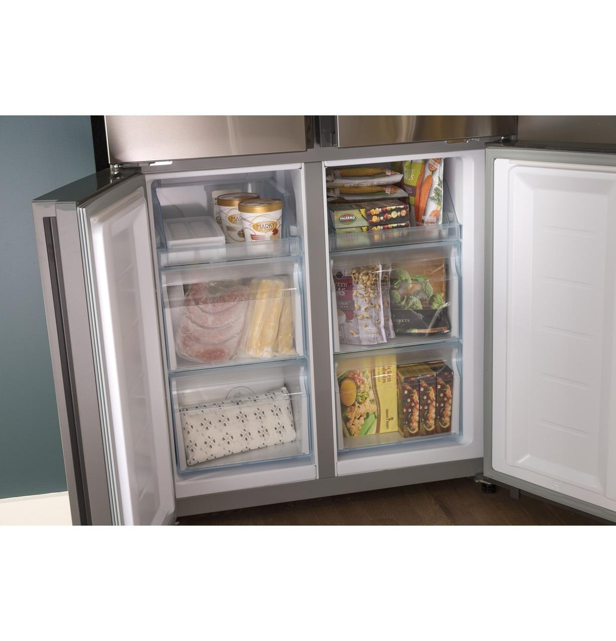 Haier QHE16HYPFS 16.4 Cu. Ft. Quad Door Refrigerator