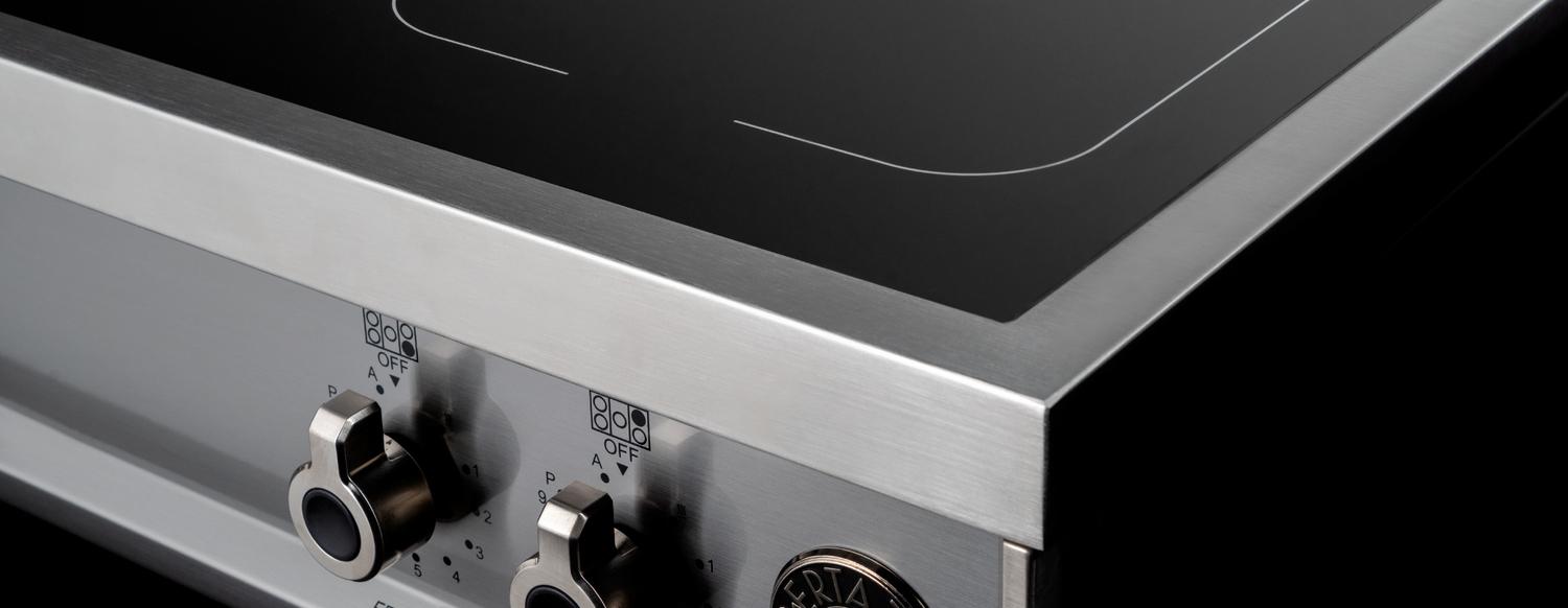 Bertazzoni PROF365IRTXT 36" 5 Induction Zones Rangetop Stainless Steel Stainless Steel
