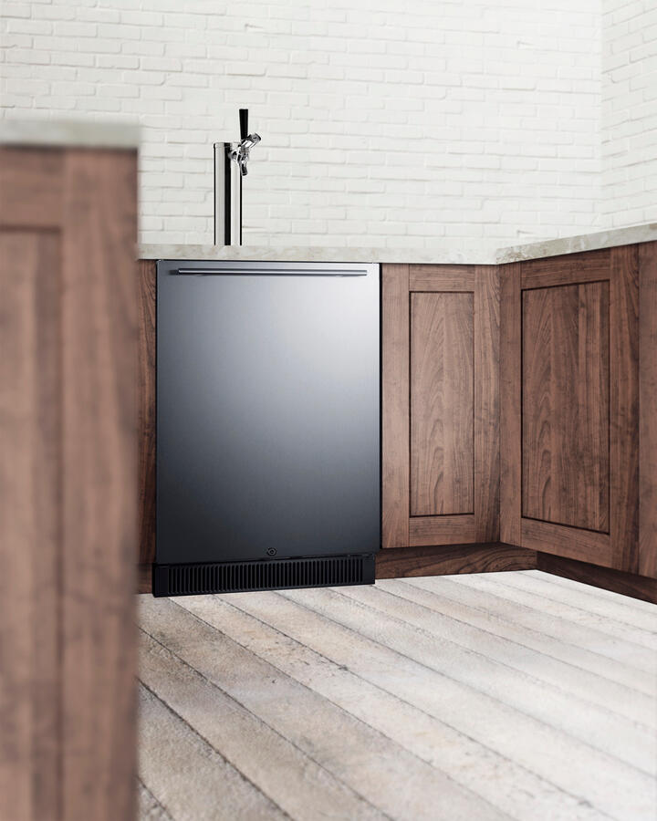 Summit SBC677BITL 24" Wide Built-In Kegerator With Taplock