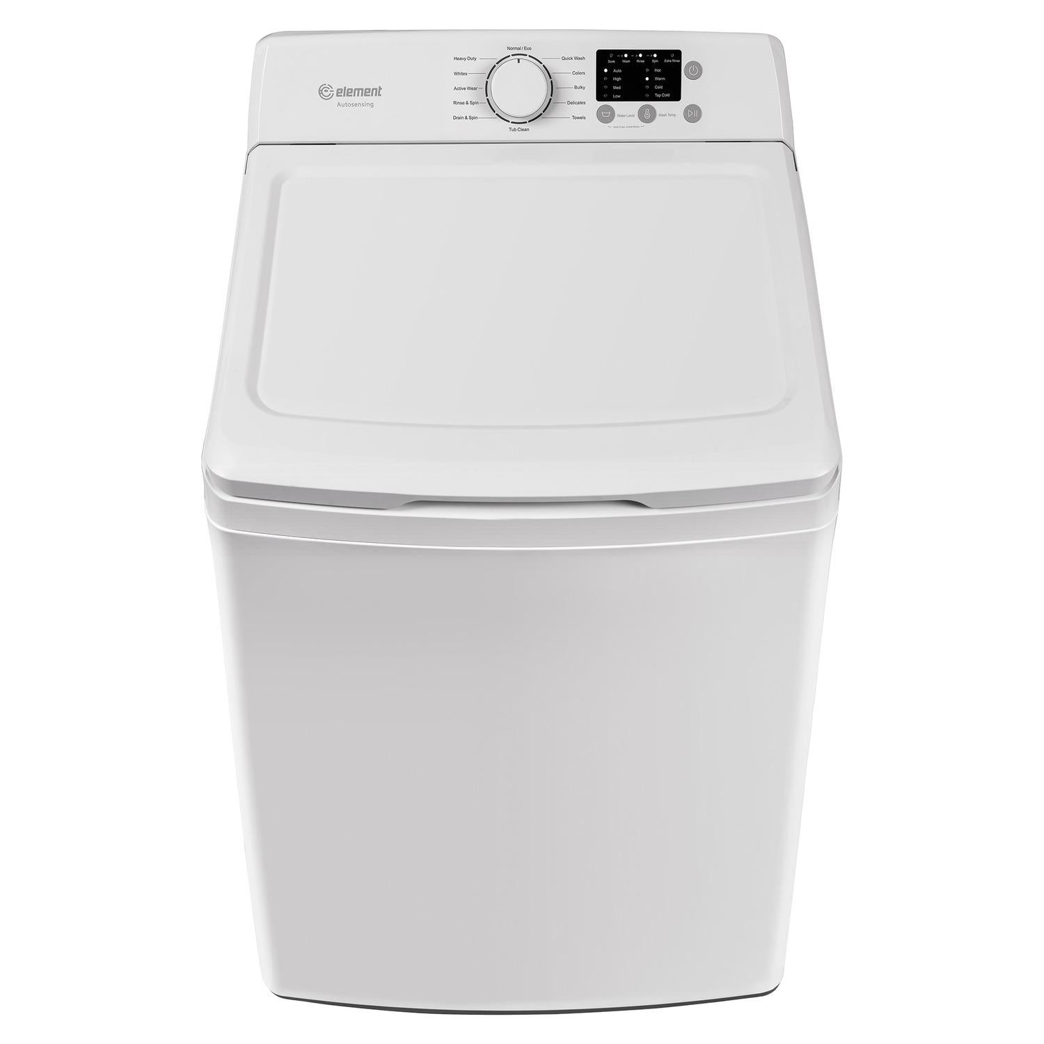 Element Appliance EATW2537CW Element Electronics 3.7 Cu. Ft. Top Load Washing Machine With Agitator - White (Eatw2537Cw)