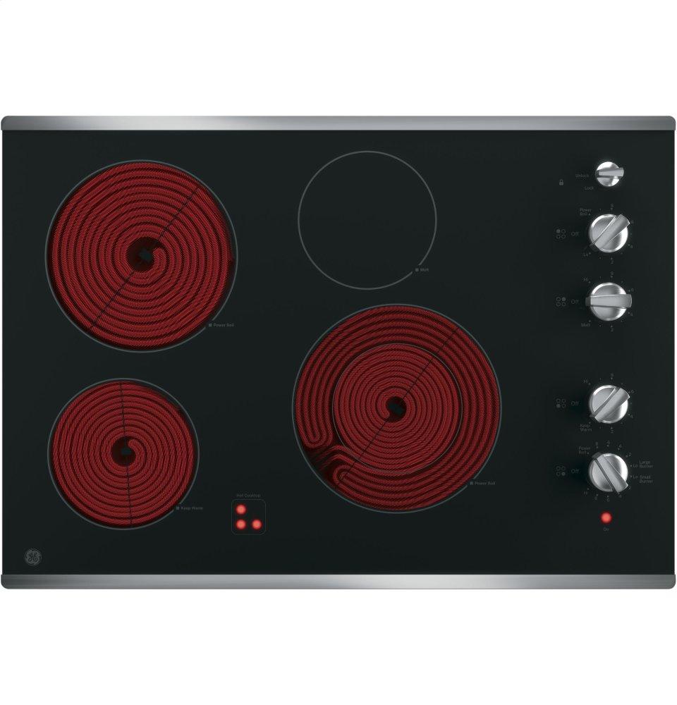 Ge Appliances JP3530SJSS Ge® 30" Built-In Knob Control Electric Cooktop
