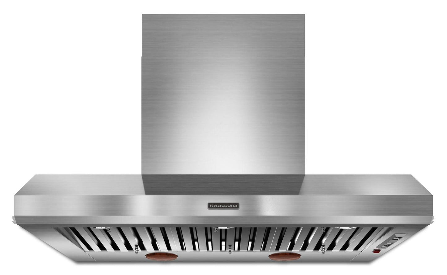 Kitchenaid KXW9748YSS 48'' Wall-Mount 600-1200 Cfm Canopy Hood, Commercial-Style Stainless Steel