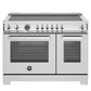 Bertazzoni PRO486IGFEPXT 48 Inch Induction Range, 6 Heating Zones And Cast Iron Griddle, Electric Self-Clean Oven Stainless Steel
