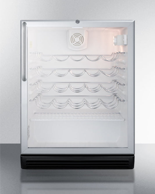 Summit SWC6GBLCSS 24" Wide Built-In Wine Cellar
