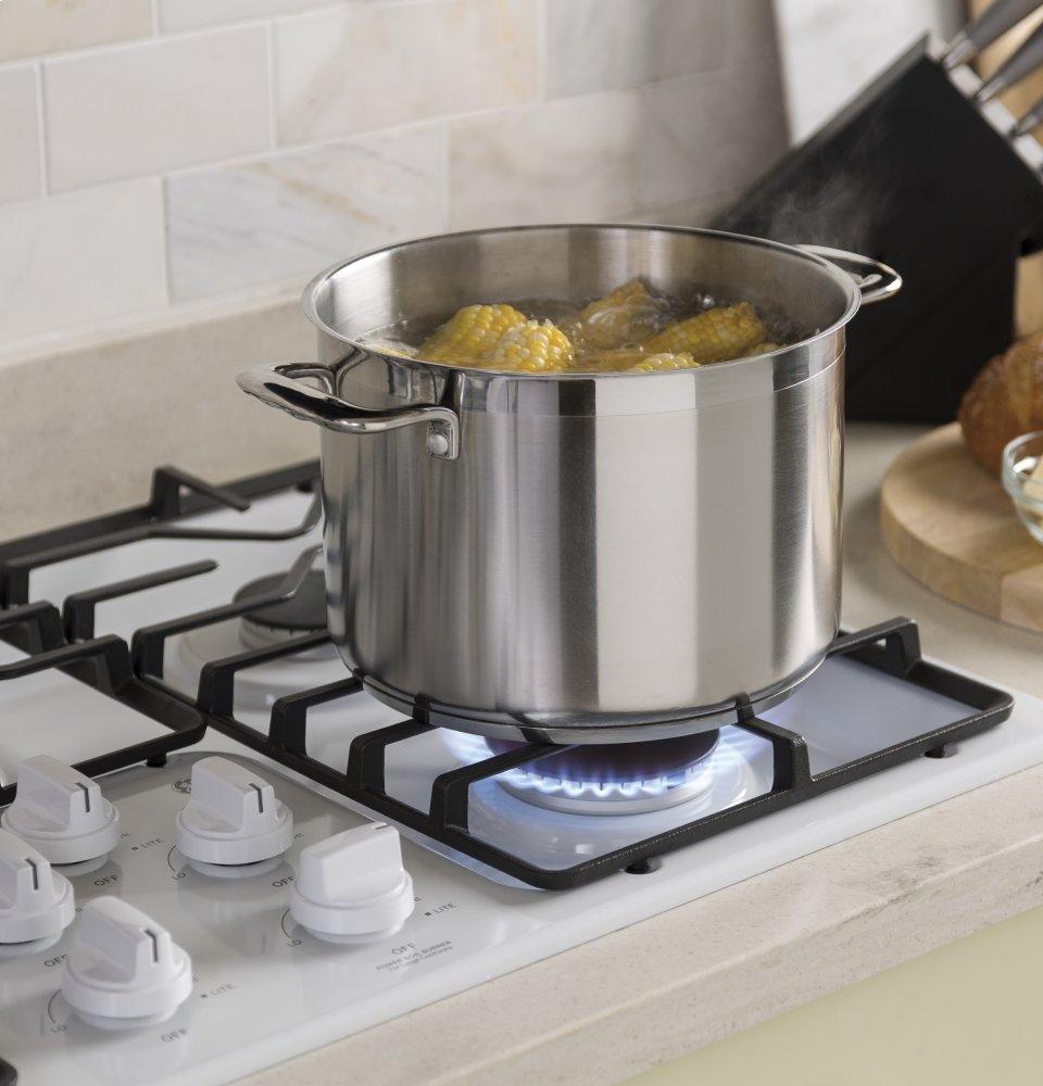 Ge Appliances JGP3036DLWW Ge® 36" Built-In Gas Cooktop With Dishwasher-Safe Grates