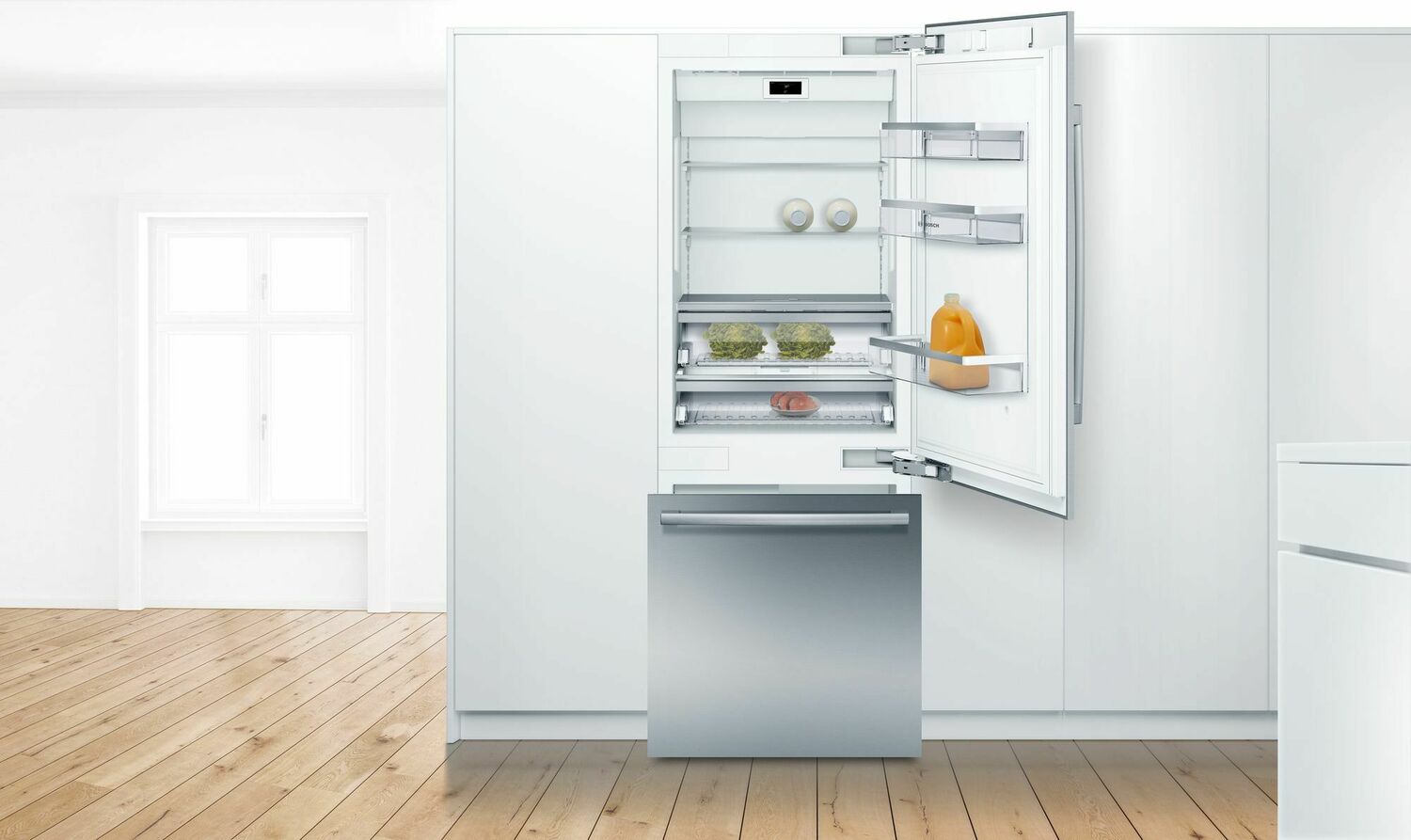 Bosch B30BB935SS Benchmark® Built-In Bottom Freezer Refrigerator 30'' B30Bb935Ss