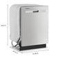 Whirlpool WDP540HAMZ 55 Dba Quiet Dishwasher With Boost Cycle And Pocket Handle
