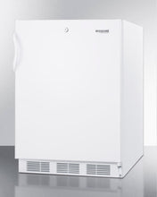 Summit CT66LADA Freestanding Ada Compliant Refrigerator-Freezer For General Purpose Use, With Dual Evaporator Cooling, Cycle Defrost, Lock, And White Exterior