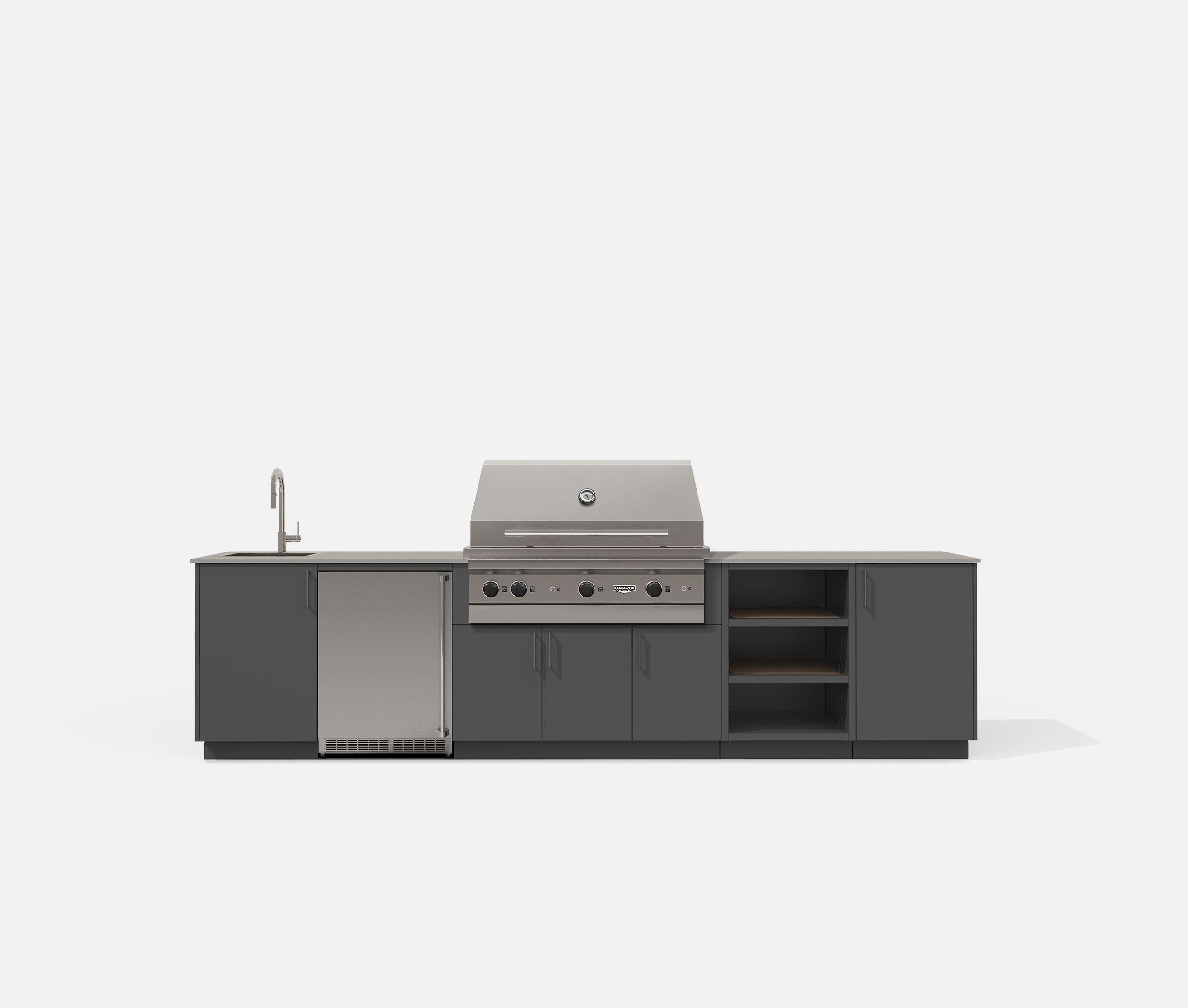 Urban Bonfire CTAHOE42ANTHRACITE Tahoe 42 Outdoor Kitchen (Anthracite)GRILL SOLD SEPARATELY