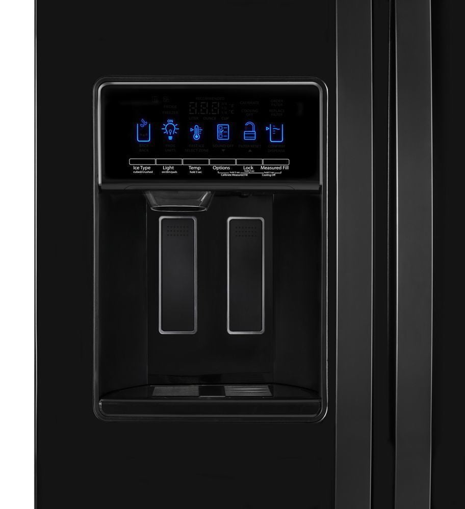 Whirlpool WRS588FIHB 36-Inch Wide Side-By-Side Refrigerator - 28 Cu. Ft.